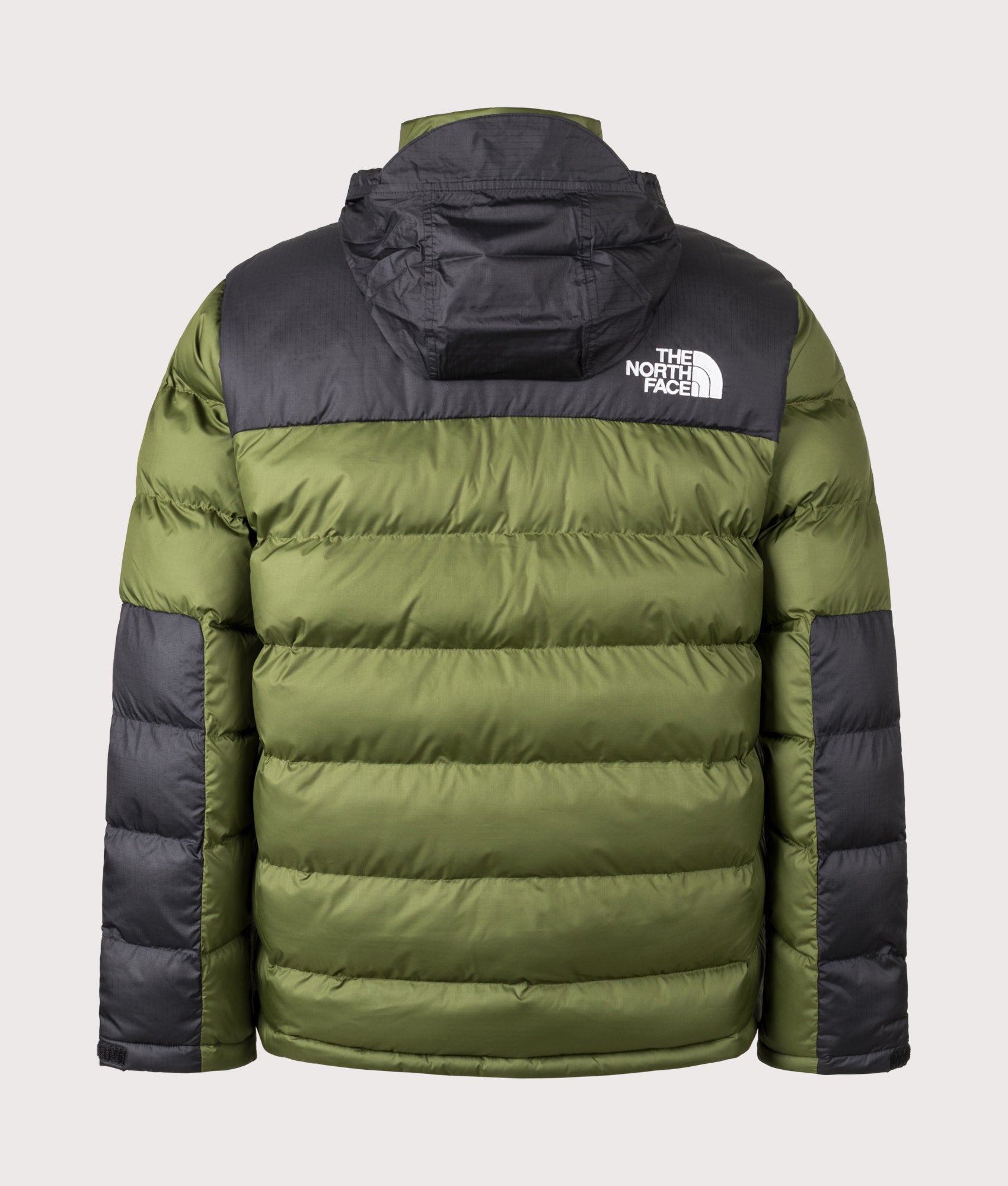 Limbara Insulated Jacket in Woodland Green | The North Face | EQVVS | Back hood shot 