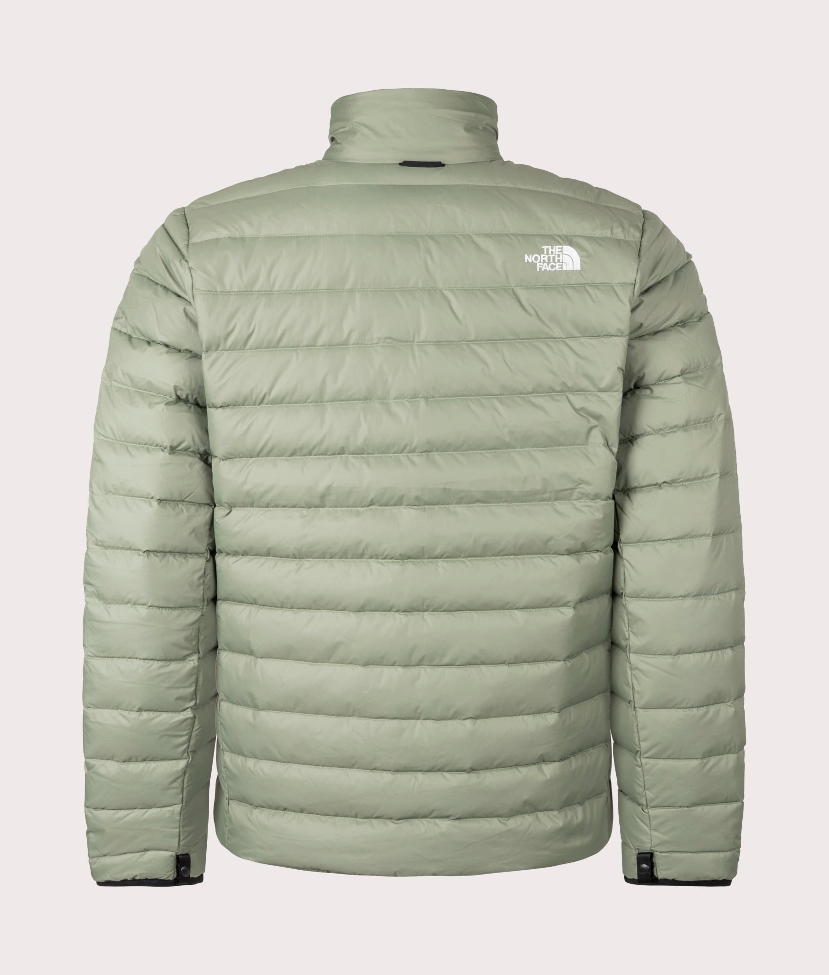  The North Face Classic Down Jacket in Bark Mist at EQVVS Menswear. Back shot.