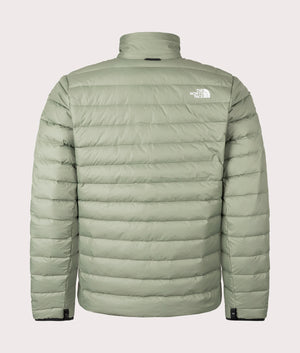  The North Face Classic Down Jacket in Bark Mist at EQVVS Menswear. Back shot.