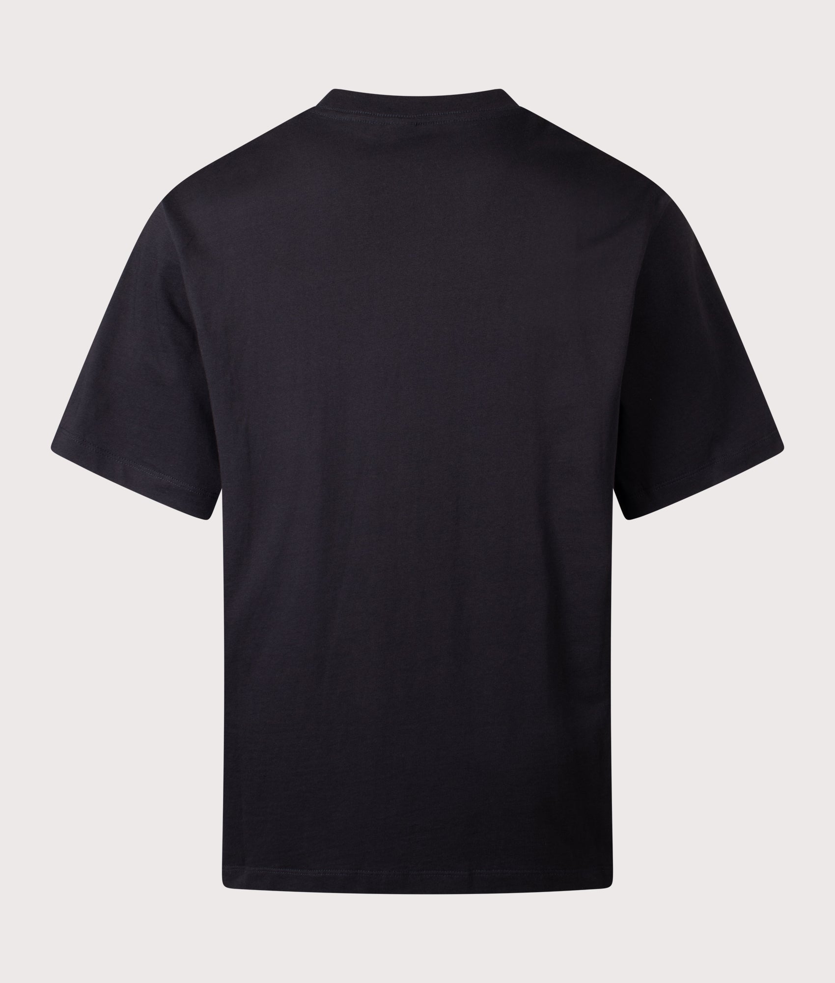 The North Face Essential Simple Dome T-Shirt in Black at EQVVS Menswear. Back shot.