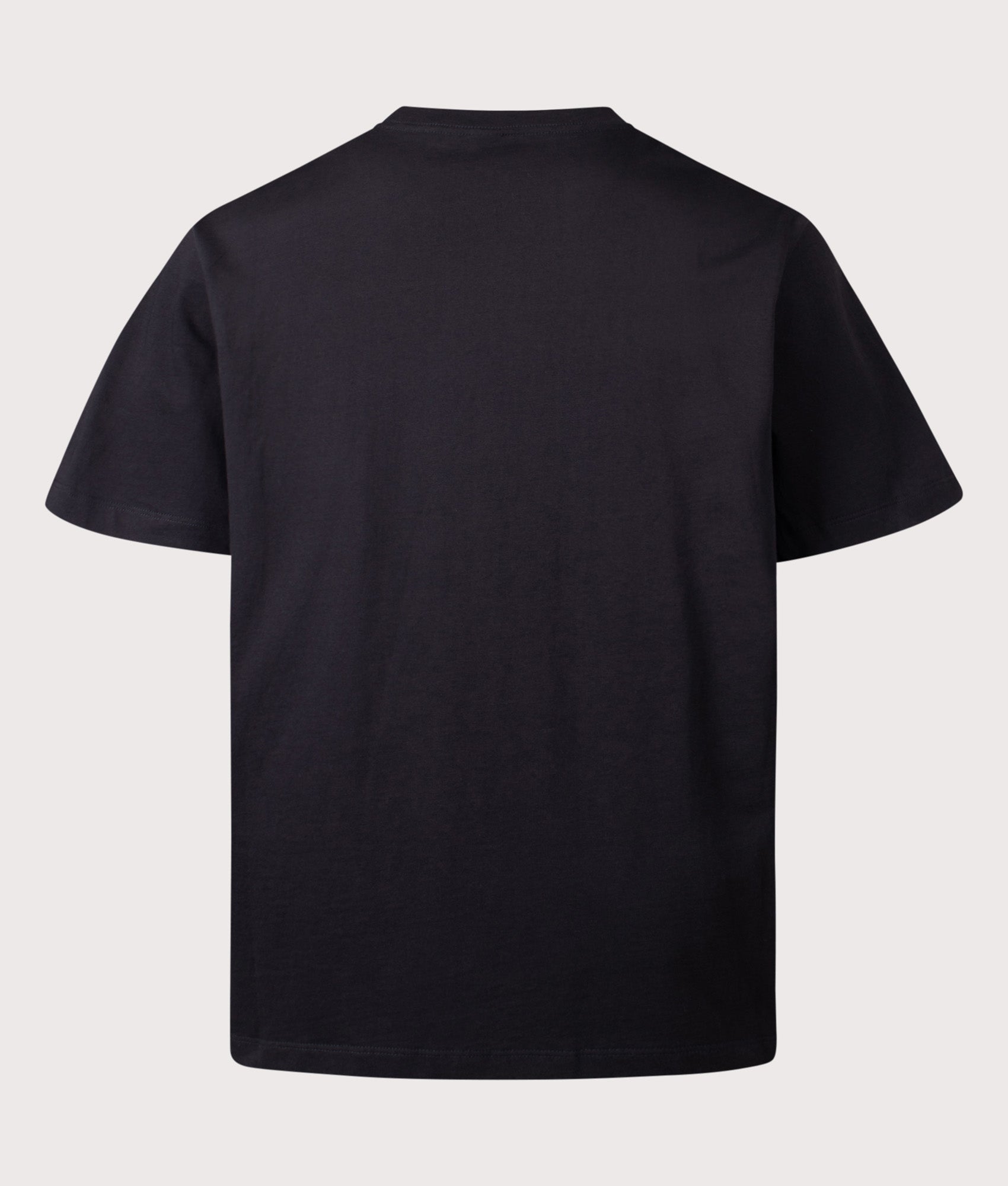 The North Face Essential Simple Dome T-Shirt in Black at EQVVS Menswear. Back shot.