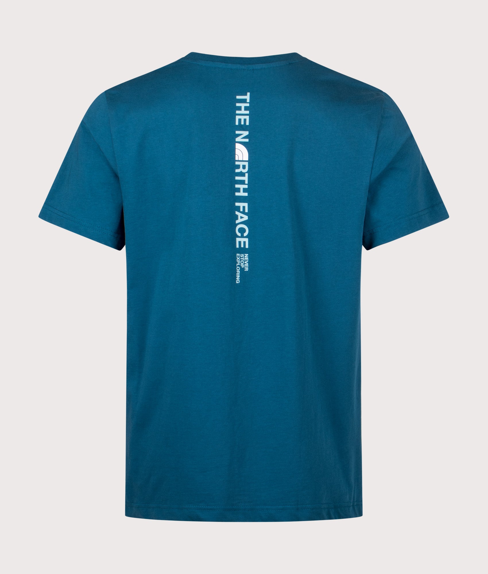 Vertical Logo T-Shirt in Mineral Ink | 100% Cotton | The North Face | EQVVS | Back print