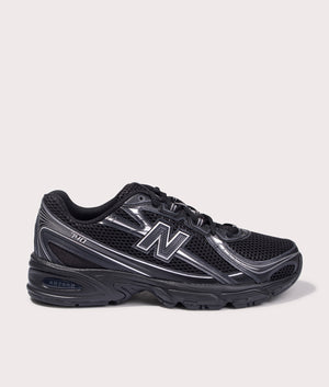 Black New Balance 740 Sneakers. Shot at EQVVS. 