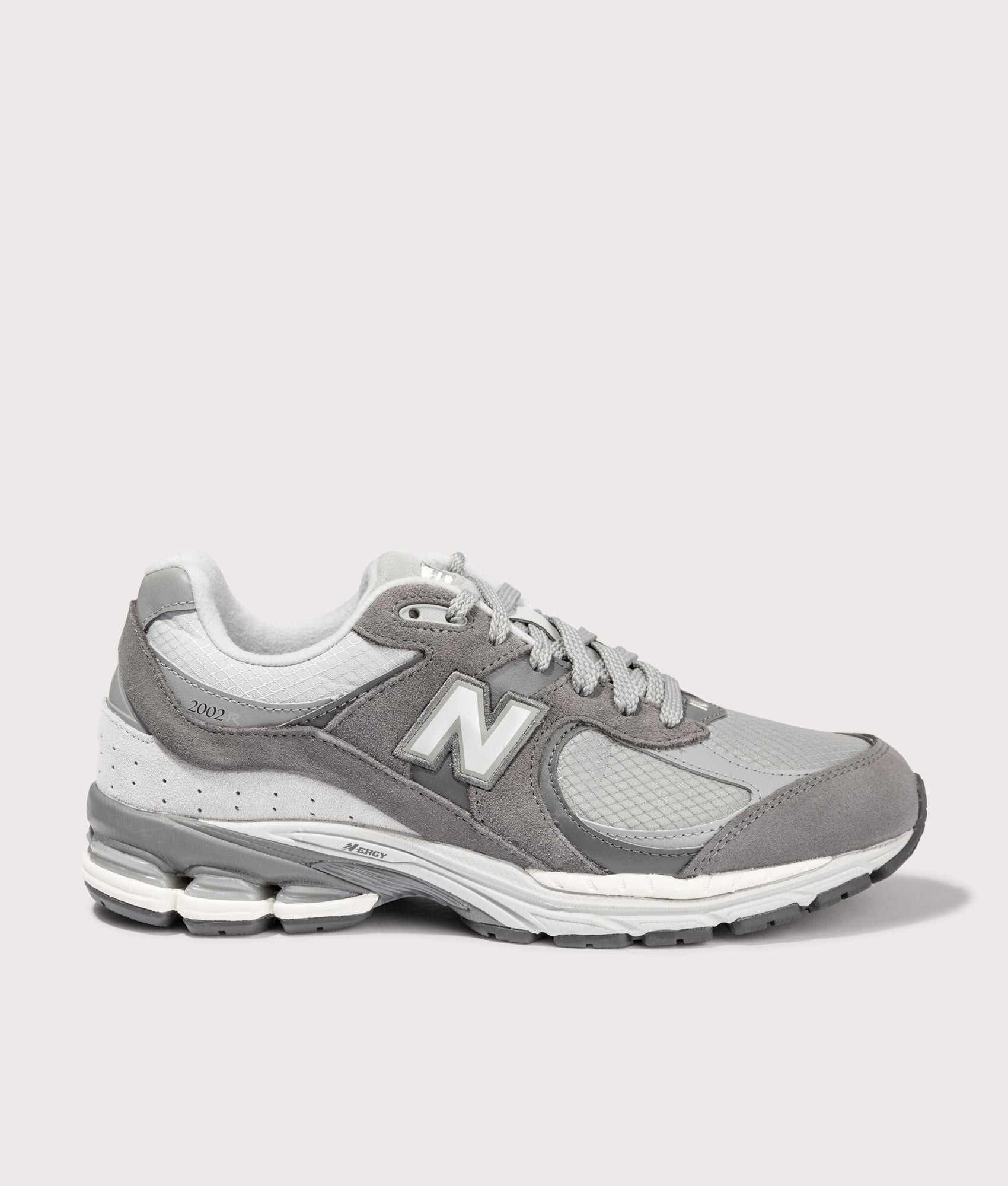 New Balance, 2002R Sneakers, Castlerock, Eqvvs Menswear, side shot angle