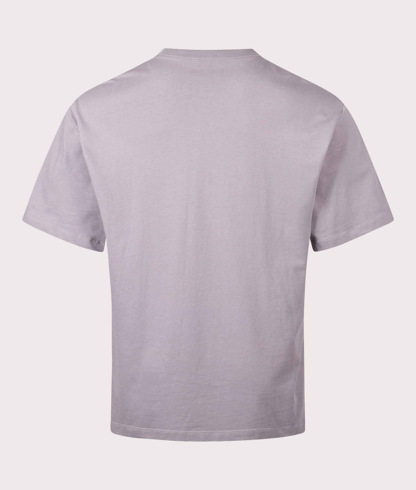 The North Face Essential Simple Dome T-Shirt in Transcendent Grey at EQVVS Menswear. Back shot.