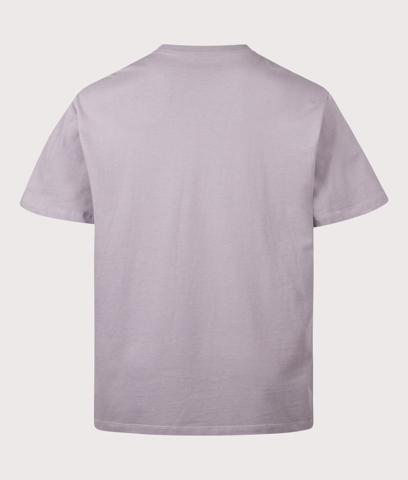 The North Face Essential Simple Dome T-Shirt in Transcendent Grey at EQVVS Menswear. Back shot.