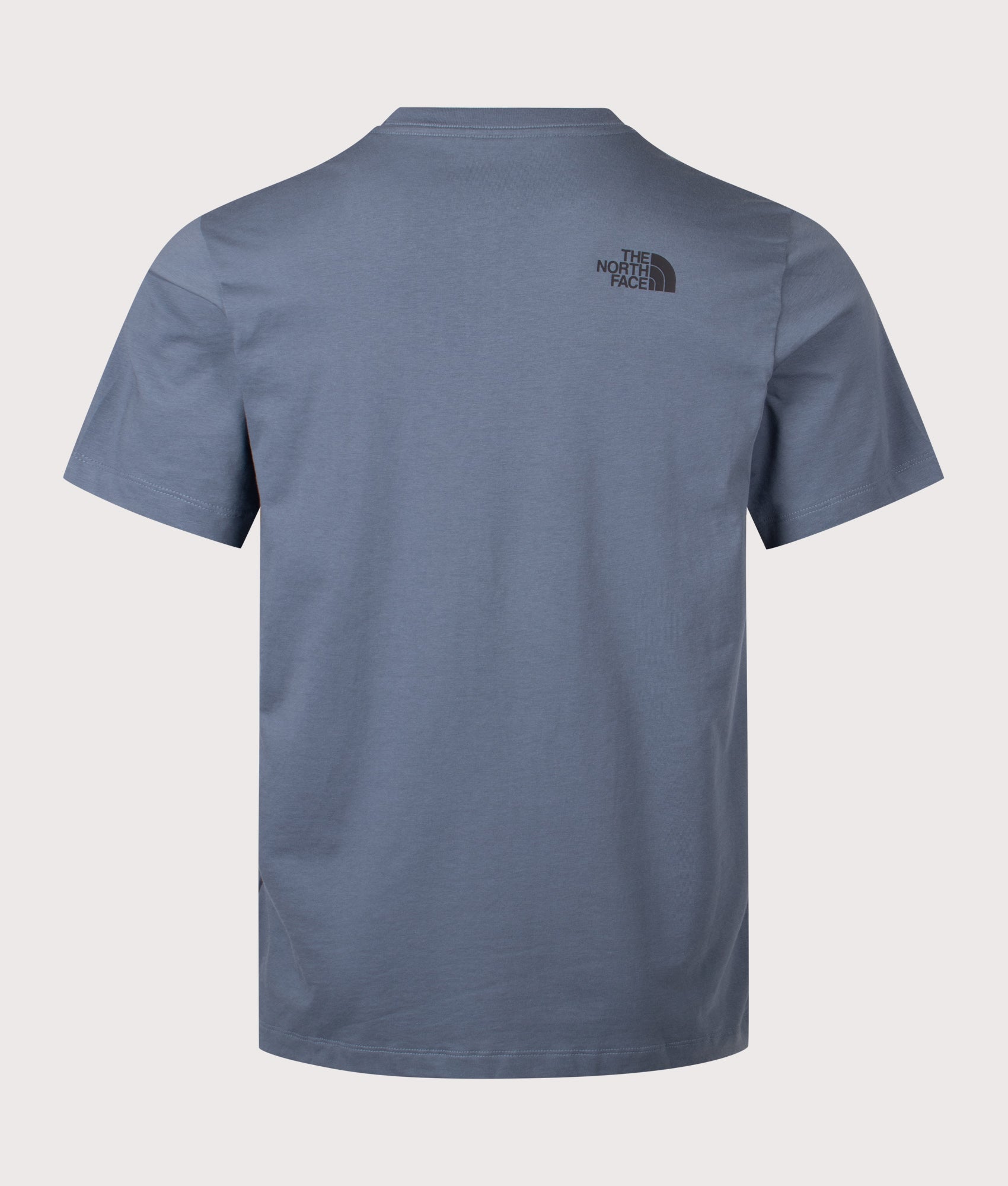 The North Face Evolution Box Half Dome T-Shirt in Granite Grey at EQVVS Menswear. Back shot.