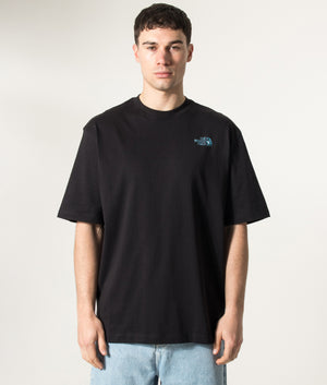 Oversized Liquid NSE Box Graphic T-Shirt Black | The North Face