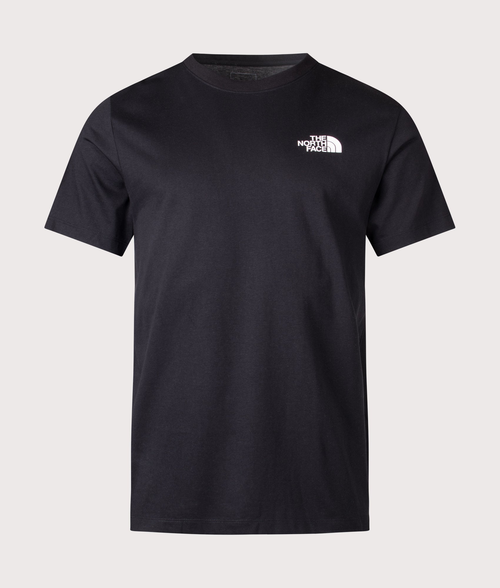 The North Face Monte Graphic T-Shirt in Black at EQVVS Menswear. Front shot.