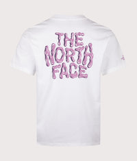 Relaxed Fit Drip Logo T-Shirt: FN41 TNF White 