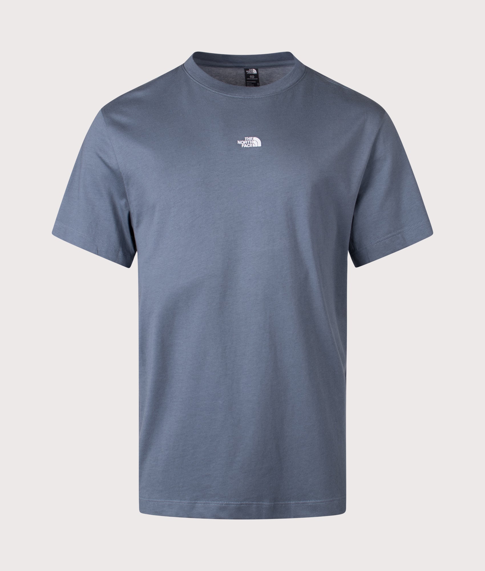 Relaxed Fit Essential T-Shirt in Granite Grey by The North Face. Front shot. Shot By EQVVS.
