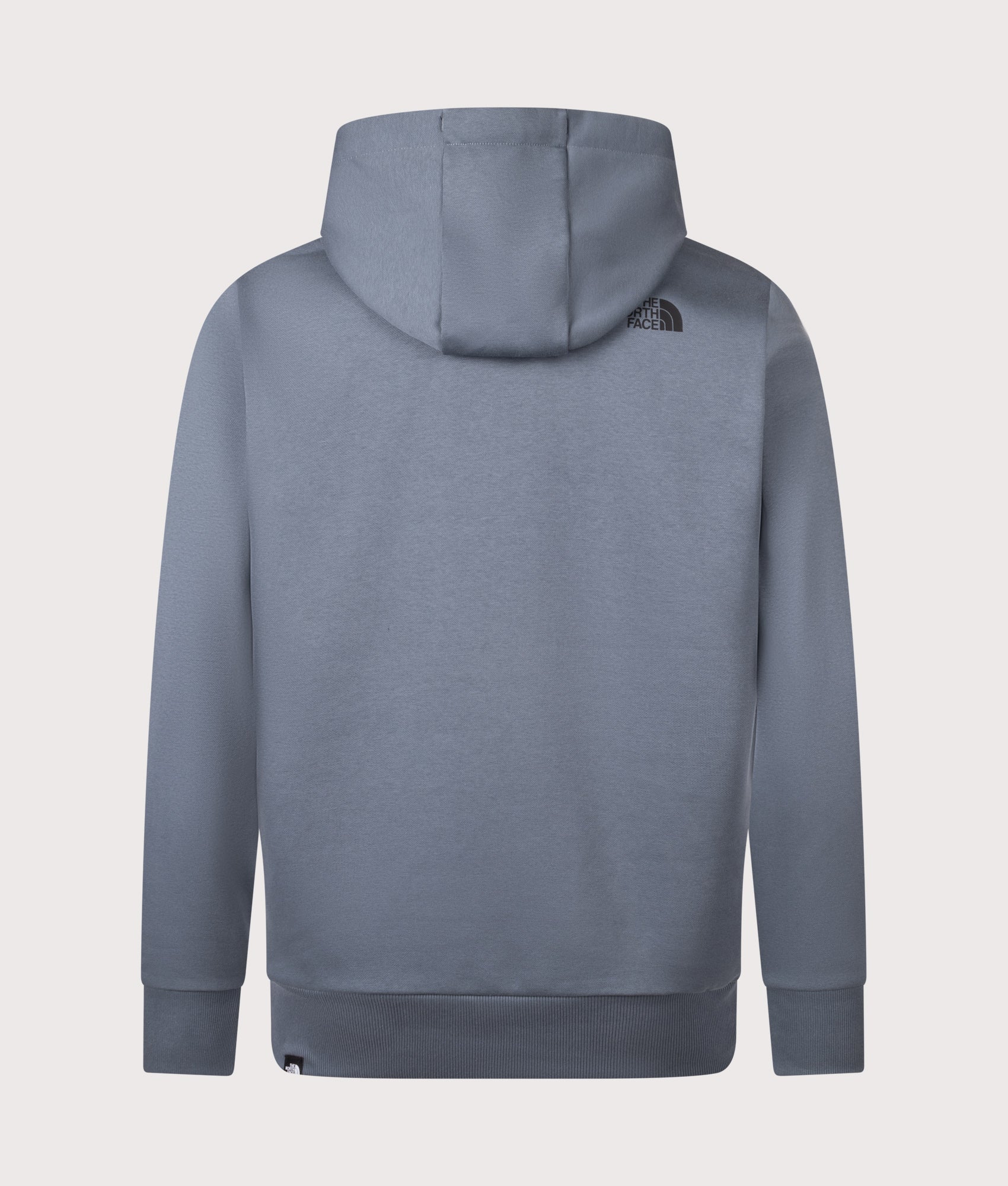 The North Face Evolution Box Hoodie in Granite Grey at EQVVS Menswear. Back shot.