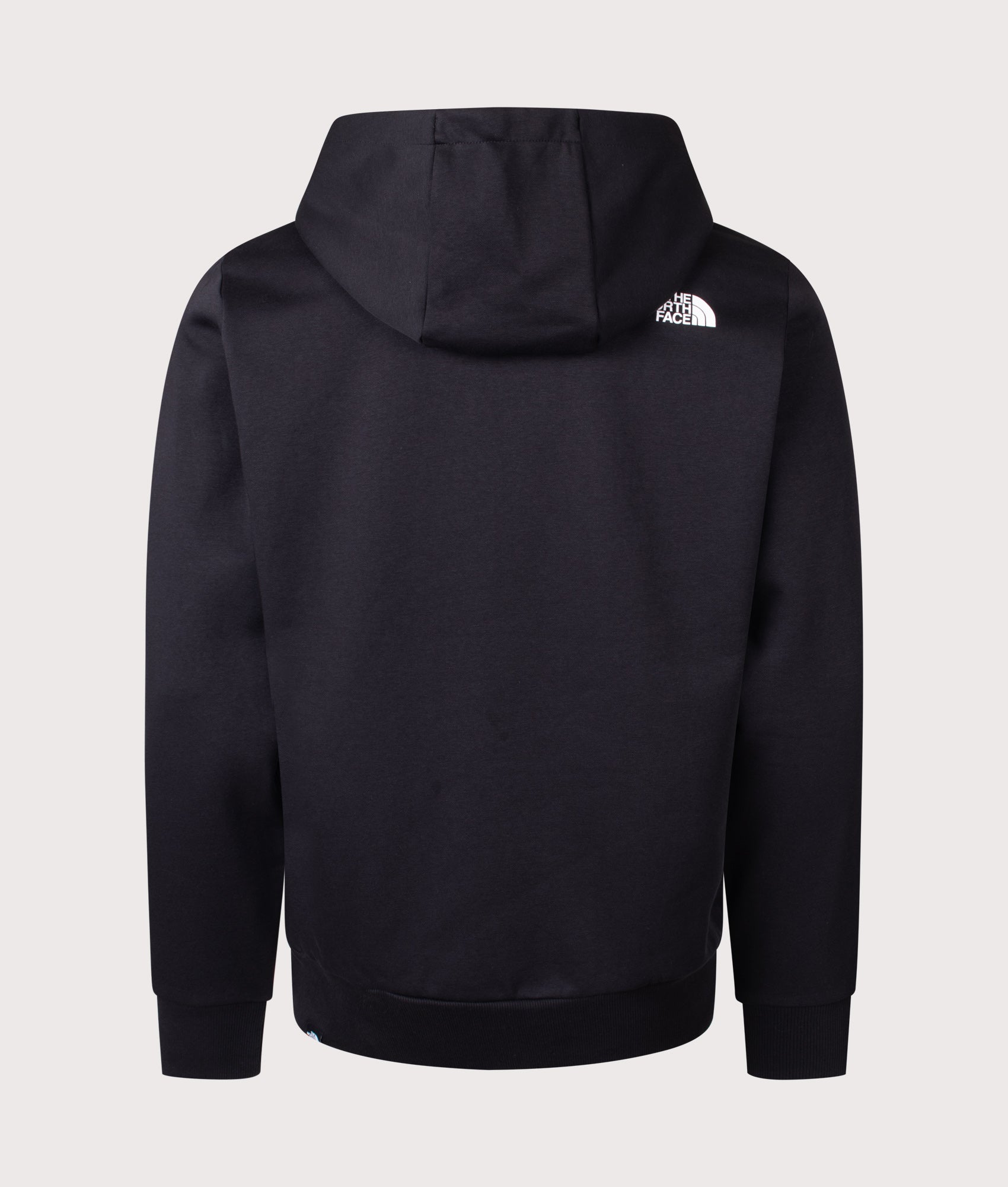 The North Face Evolution Box Hoodie in TNF Black at EQVVS Menswear. Back shot.