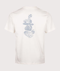 Relaxed Fit Stones Graphic T-Shirt: QLI1 White Dune 