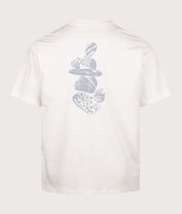 Relaxed Fit Stones Graphic T-Shirt: QLI1 White Dune 