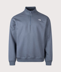 Relaxed Fit Essential Quarter Zip Sweatshirt: 0U31 Granite Grey 