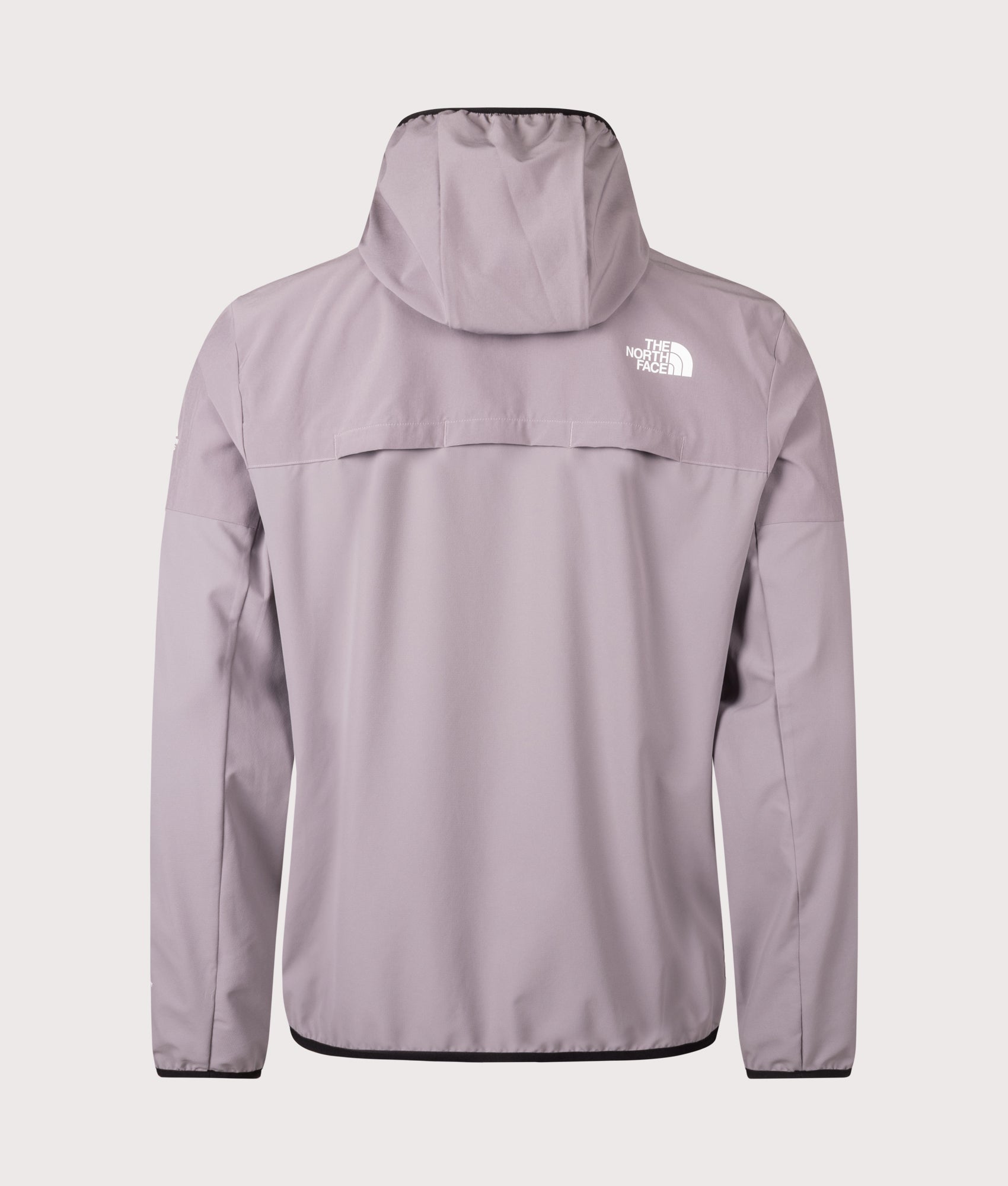 The North Face Ushba Hooded Jacket  in Transcendent Grey at EQVVS Menswear. Back shot.