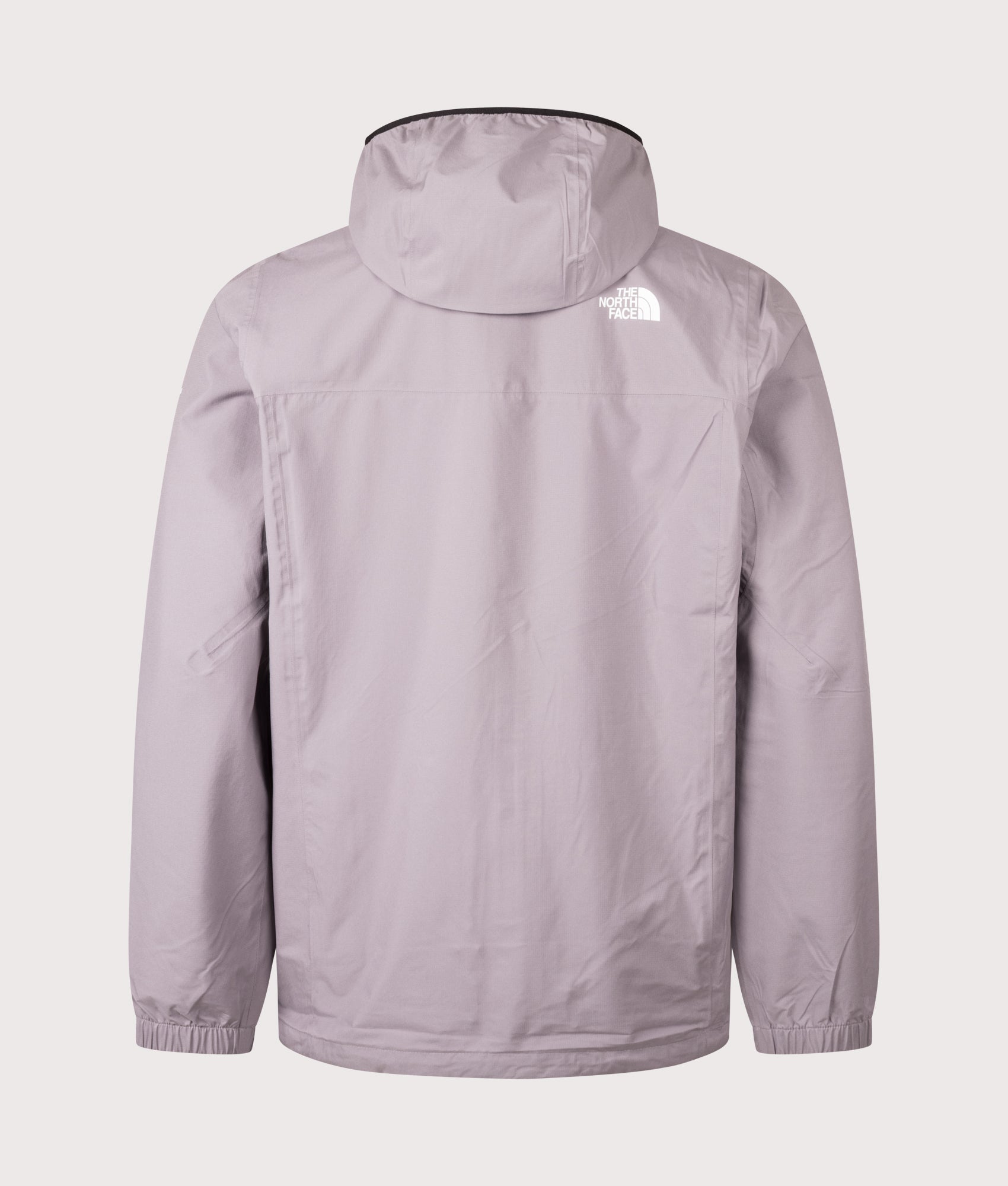 The North Face Rainlit Hooded Jacket in  Transcendent Grey at EQVVS Menswear. Back shot.