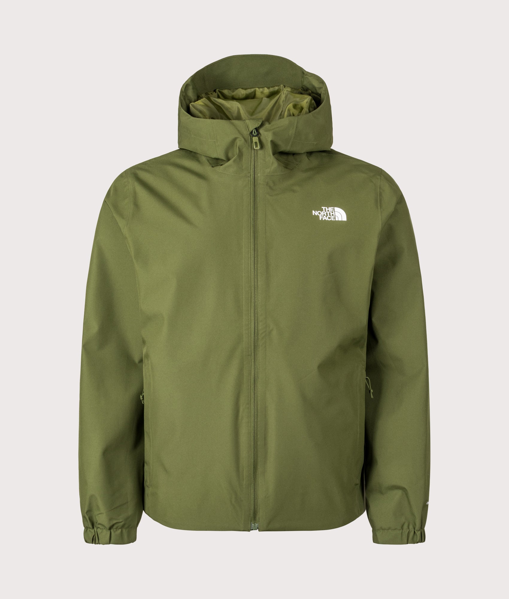The North Face Quest DryVent™ Jacket, in Woodland Green at EQVVS Menswear. Front shot.