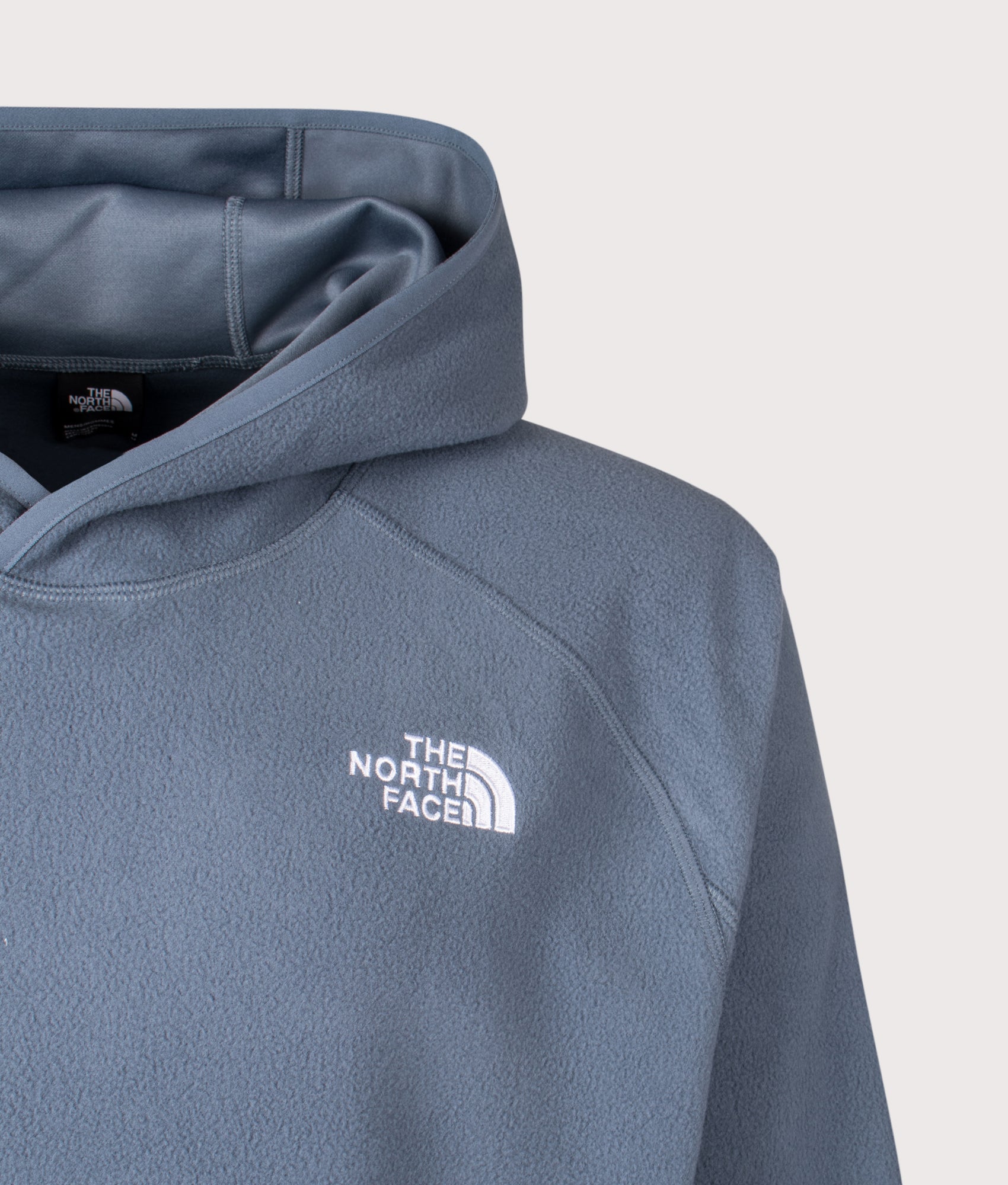 Oxara Hooded Fleece in Granite Grey by The North Face. Front detail Shot. Shot by EQVVS.