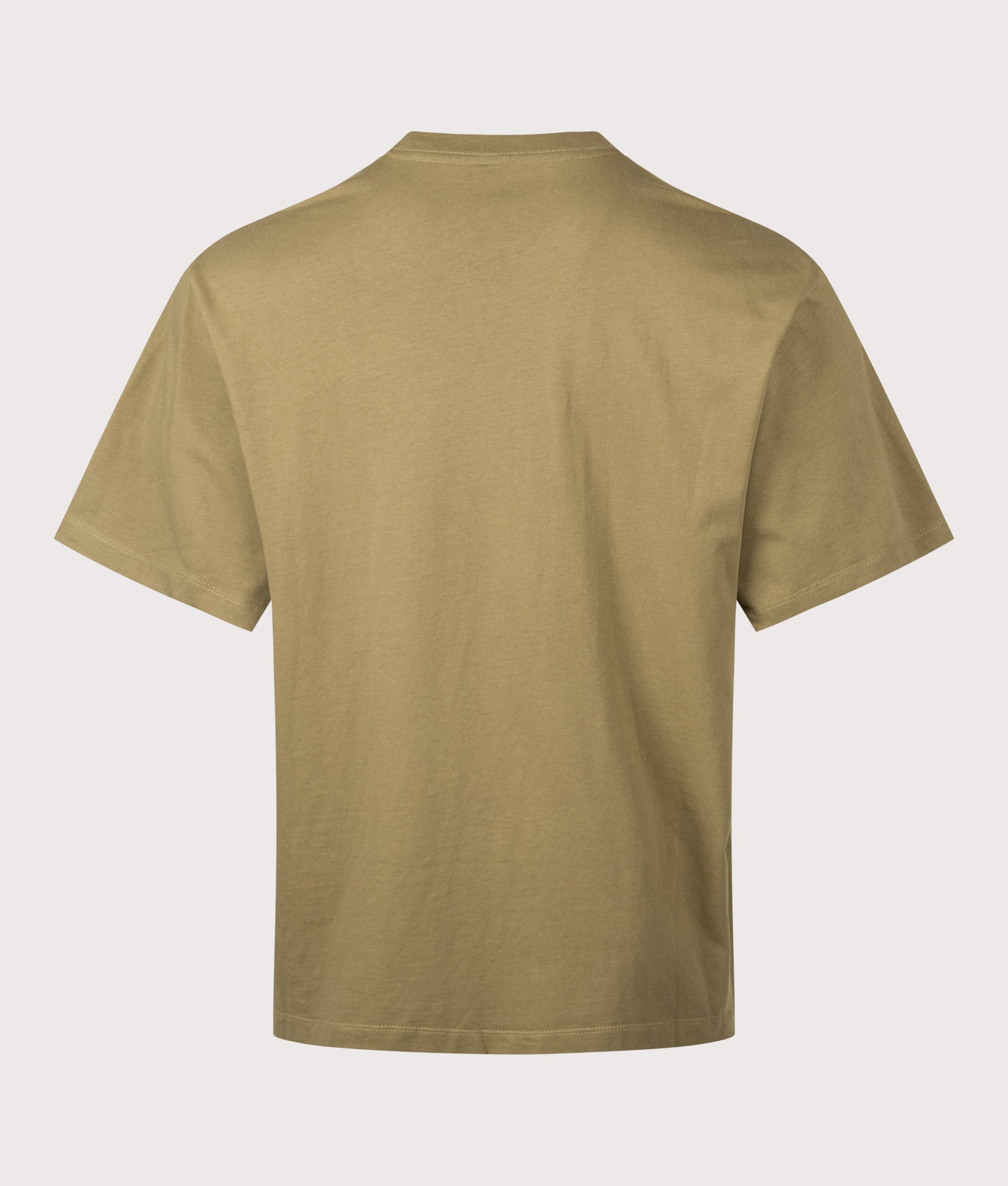 The North Face Essential Simple Dome T-Shirt in Cedar at EQVVS Menswear. Back shot.