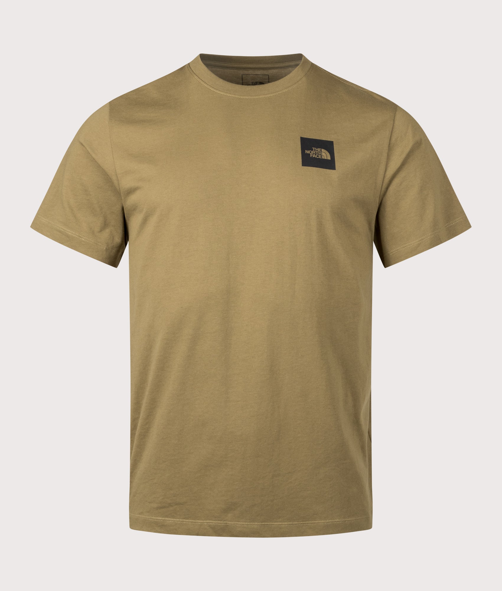The North Face Evolution Box Half Dome T-Shirt in Cedar at EQVVS Menswear. Front shot.