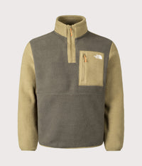Yumiori Quarter Zip Fleece: PHG1 New Taupe Green 