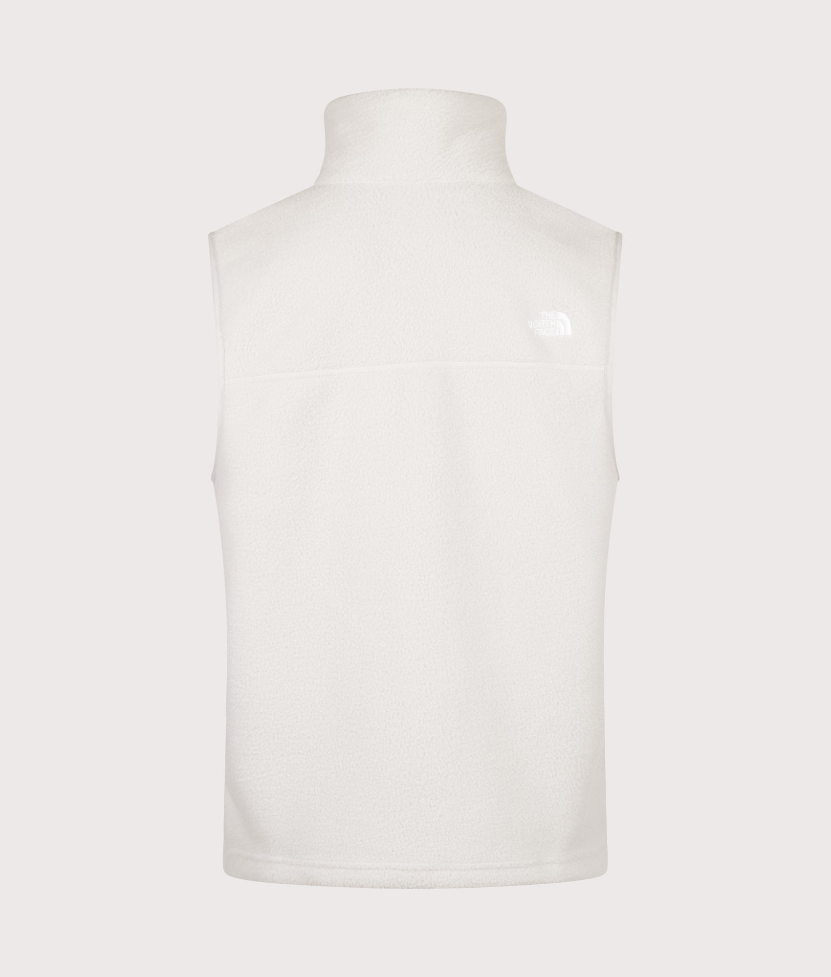 The North Face Regular Fit Yumiori Gilet  in Cumulus Cloud at EQVVS Menswear. Back shot.