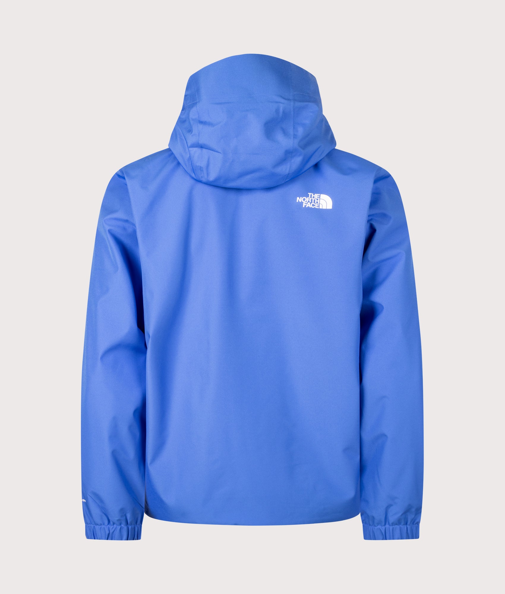 The North Face Regular Fit Quest DryVent™ Jacket in Active Blue at EQVVS Menswear. Back shot.