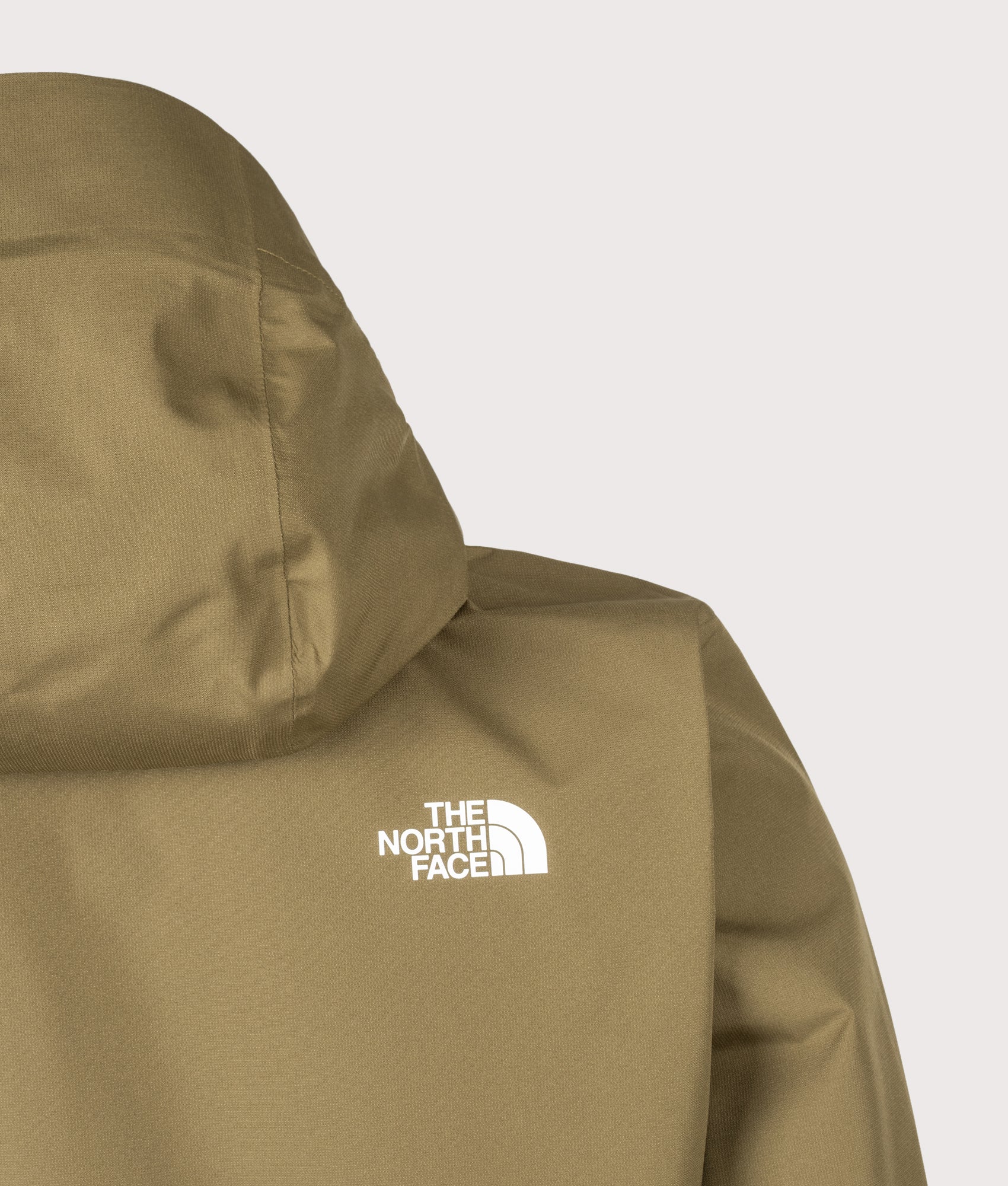 The North Face Regular Fit Quest DryVent™ Jacket from in Caraway Seed at EQVVS Menswear. Back shot.