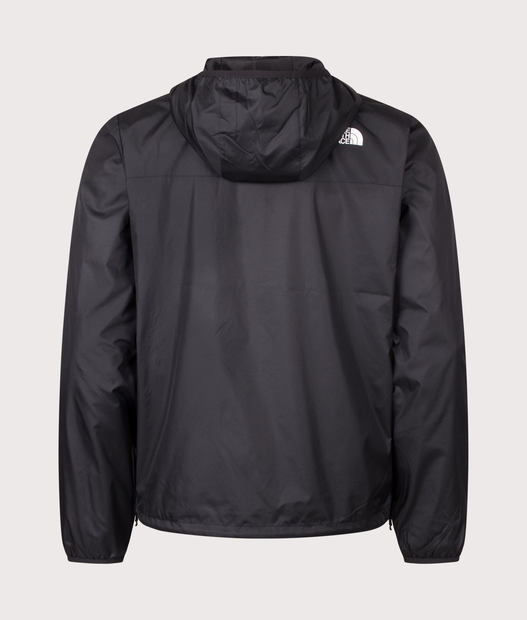 The North Face Regular Fit Nuketo Windbreaker in TNF Black at EQVVS Menswear. Back shot.