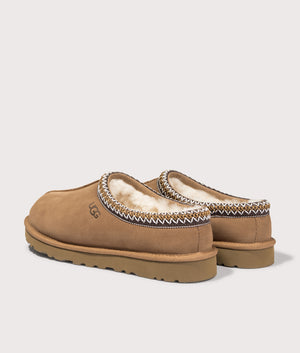 Tasman II Slippers in Chestnut | UGG | Shot at EQVVS | Back angle shot 