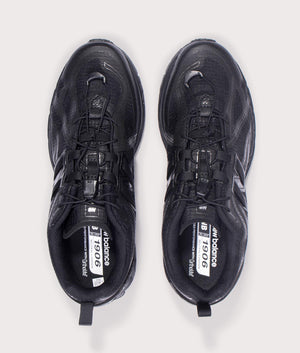 New Balance 19063R in Black with Dark Silver Metallic and Black Cement at EQVVS Menswear. Above shot.