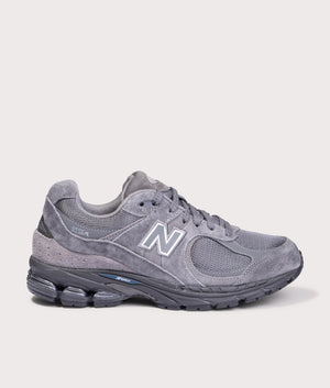 New Balance 2002R in Castlerock at EQVVS Menswear. Side shot.