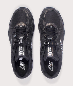 New Balance 740 in Black at EQVVS Menswear. Above shot. 