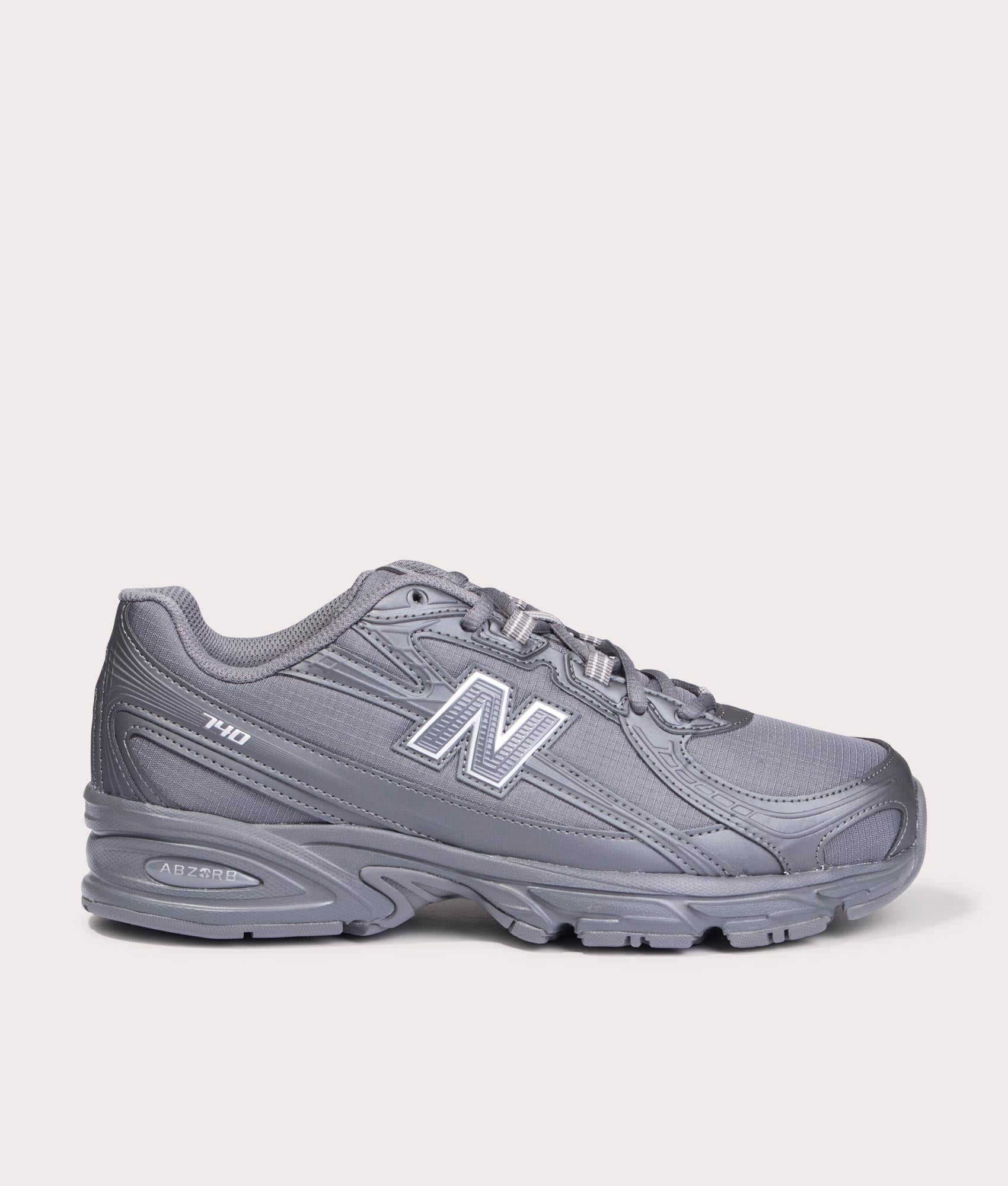 New Balance 740 Sneakers in Castlerock at EQVVS Menswear. Side shot.