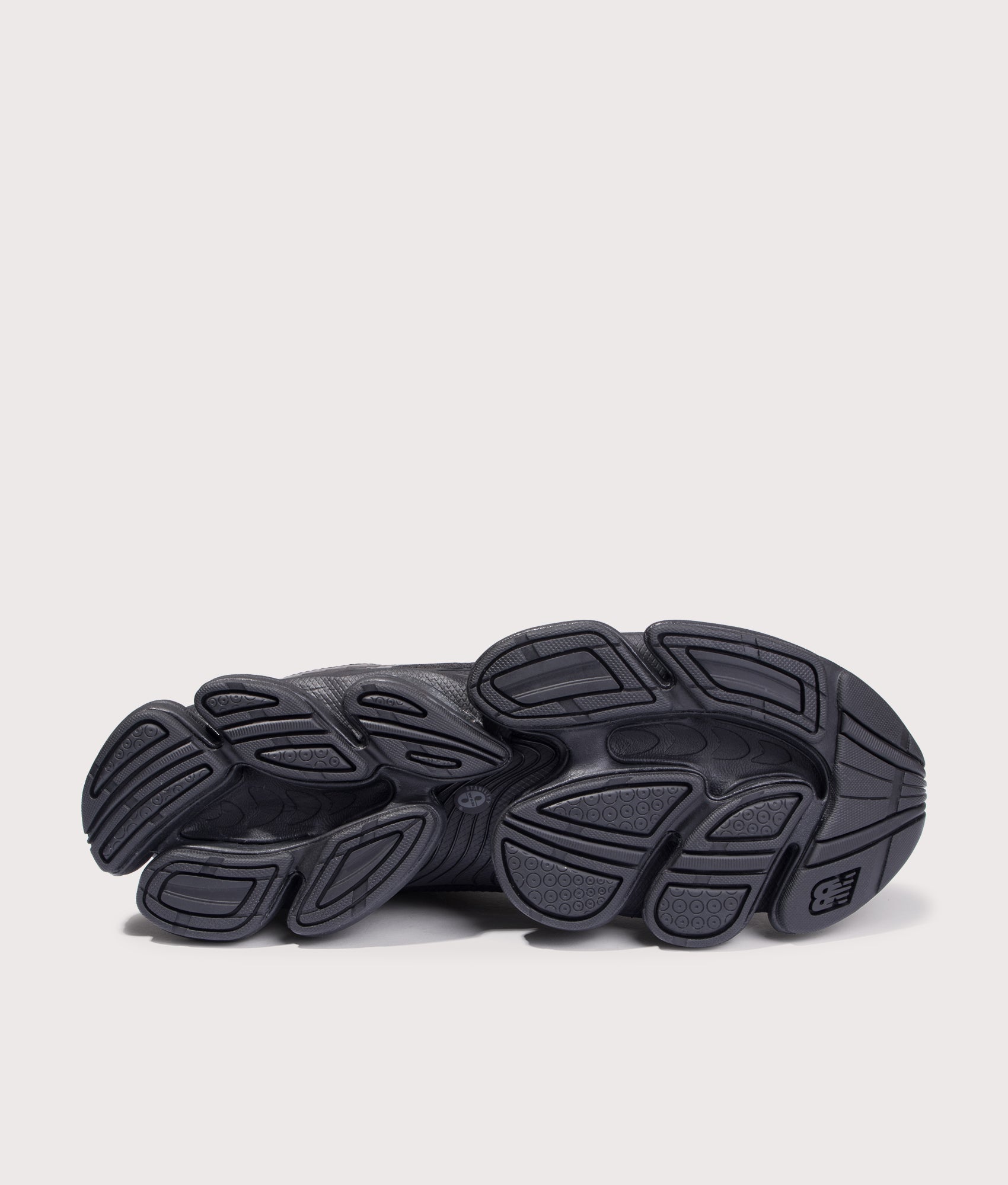 New Balance ABZORB 2000 in Black at EQVVS Menswear. Sole shot.