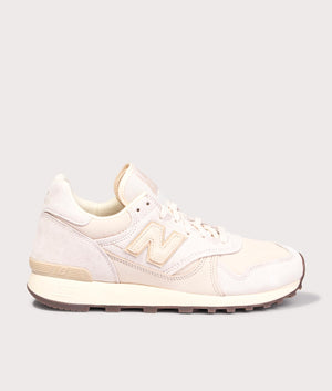 New Balance 475 in Bisque at EQVVS Menswear. Side shot.