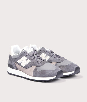 New Balance 475 in Castlerock at EQVVS Menswear. Angled front shot. 