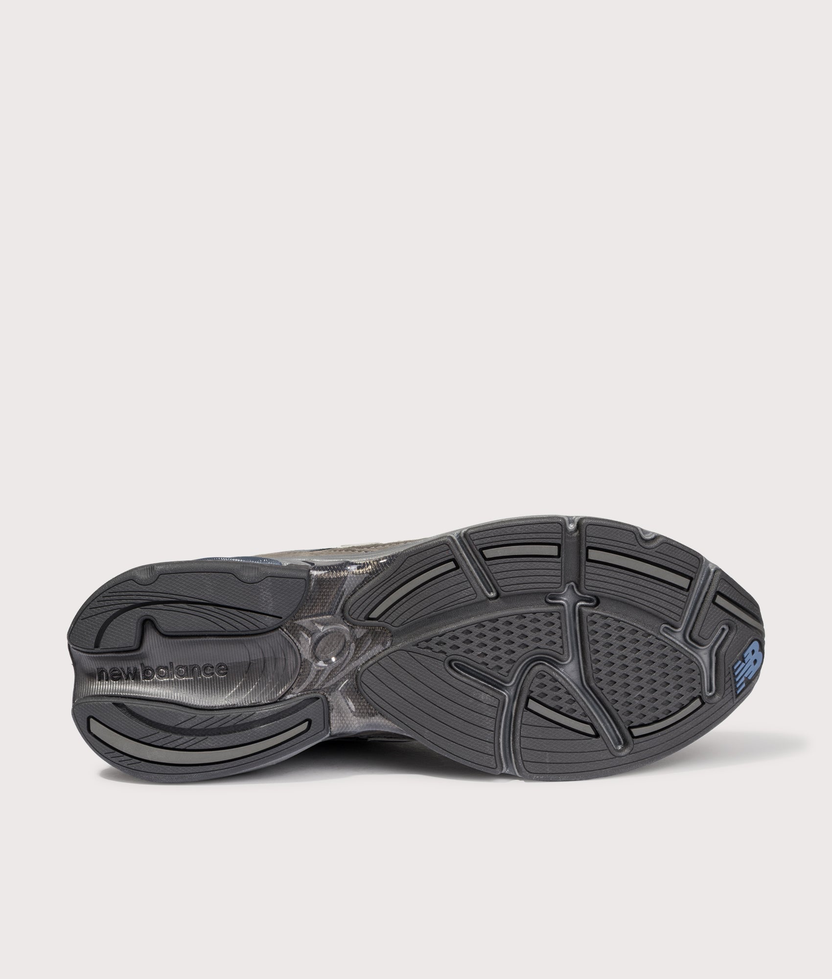 New Balance 2010 Sneakers in Tornado at EQVVS Menswear. Sole shot.