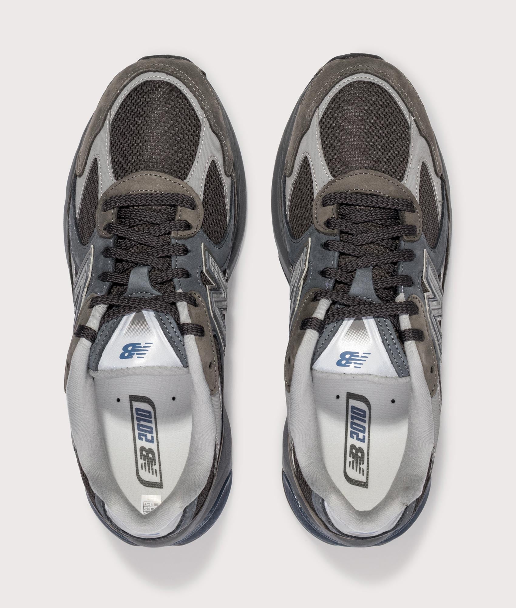 New Balance 2010 Sneakers in Tornado at EQVVS Menswear. Front shot.