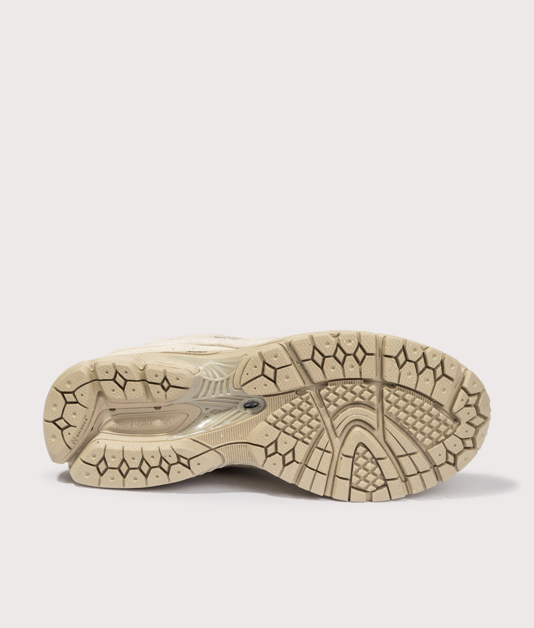 New Balance 2002R Sneakers in Stoneware at EQVVS Menswear. Tread shot.