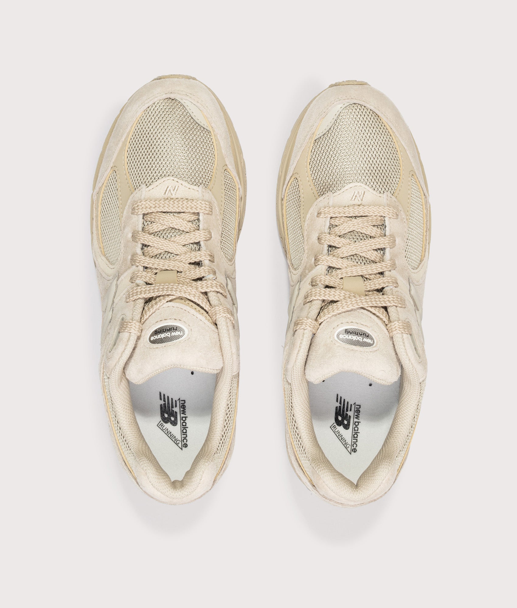 New Balance 2002R Sneakers in Stoneware at EQVVS Menswear. Top shot.
