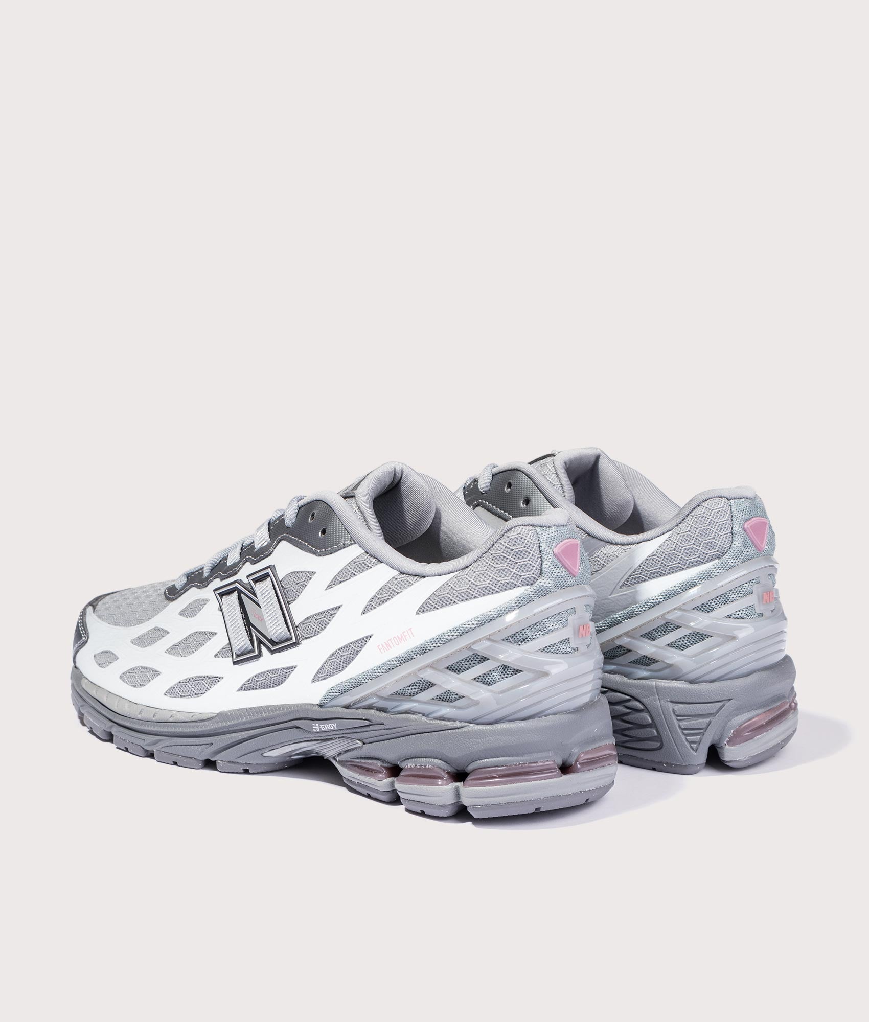 1906 Sneakers in Slate Grey/Rosewood | New Balance | EQVVS | Back angle reflective shot 