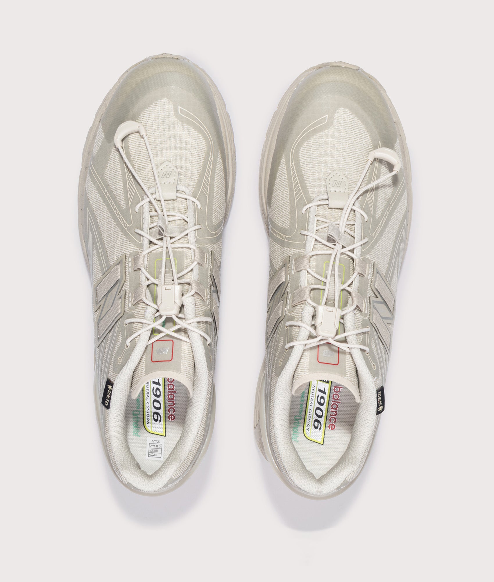 New Balance 1906X Sneakers in Shipyard and Oregano at EQVVS Menswear. Top shot.