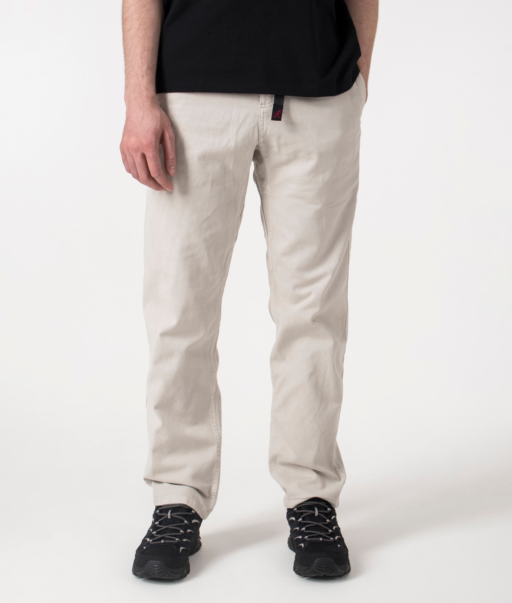 Gramicci Relaxed Fit Gramicci Pants in Dune Pigment at EQVVS. Front Shot.
