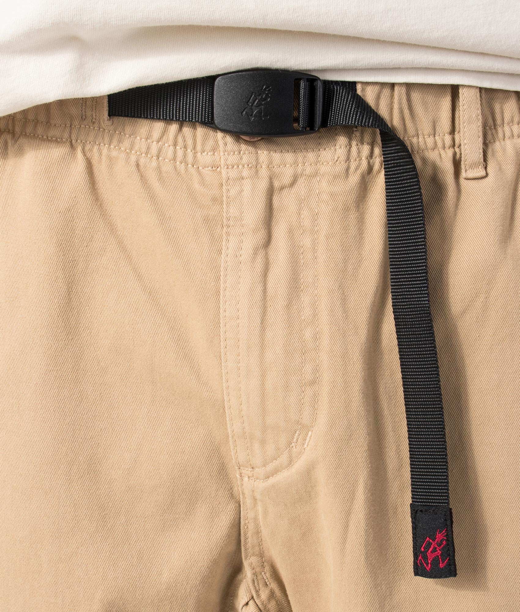 Straight Fit Gramicci Pants in Chino by Gramicci. Shot by EQVVS. Detail shot.