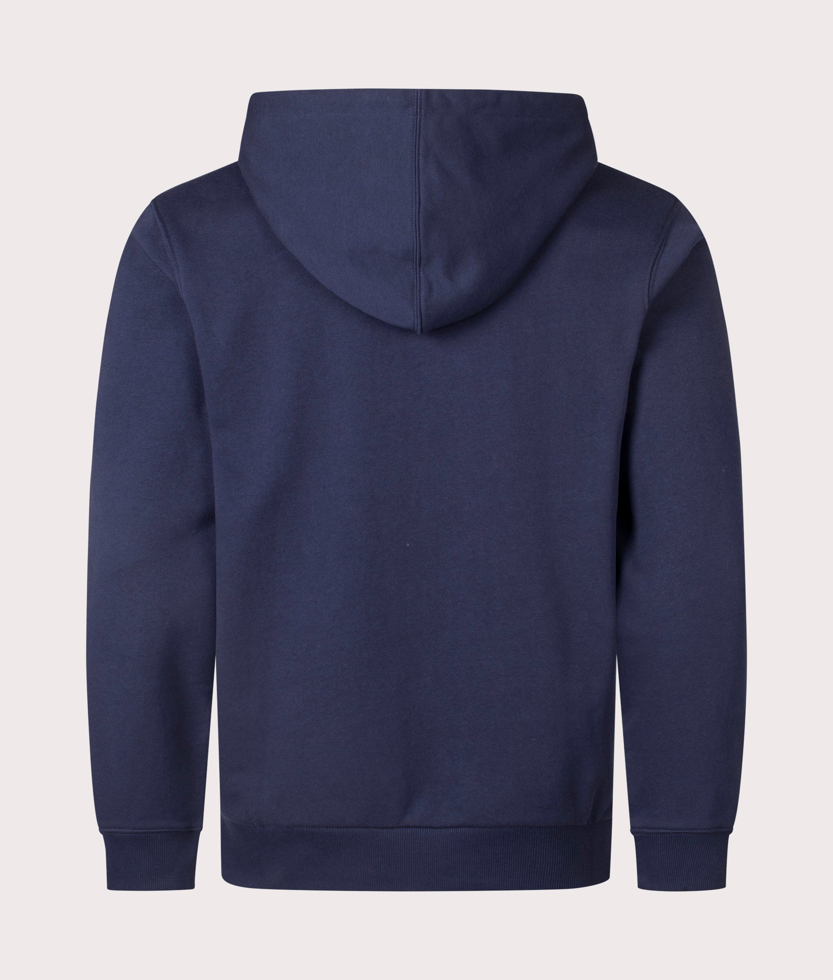 Gramicci Climb Hoodie in navy, 100% cotton at EQVVS. Back Shot. 