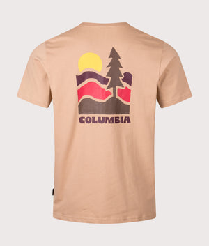Explorers Canyon Back T-Shirt in Canoe/ Get Hiked | Columbia | Shot at EQVVS | Back shot 