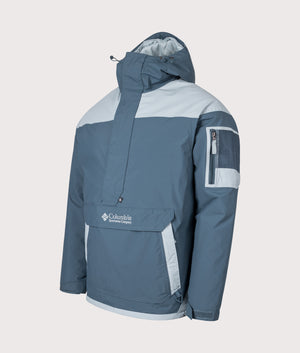 Challenger II Pullover Jacket in Everblue/Crushed Blue | Columbia | EQVVS | Front angle shot 